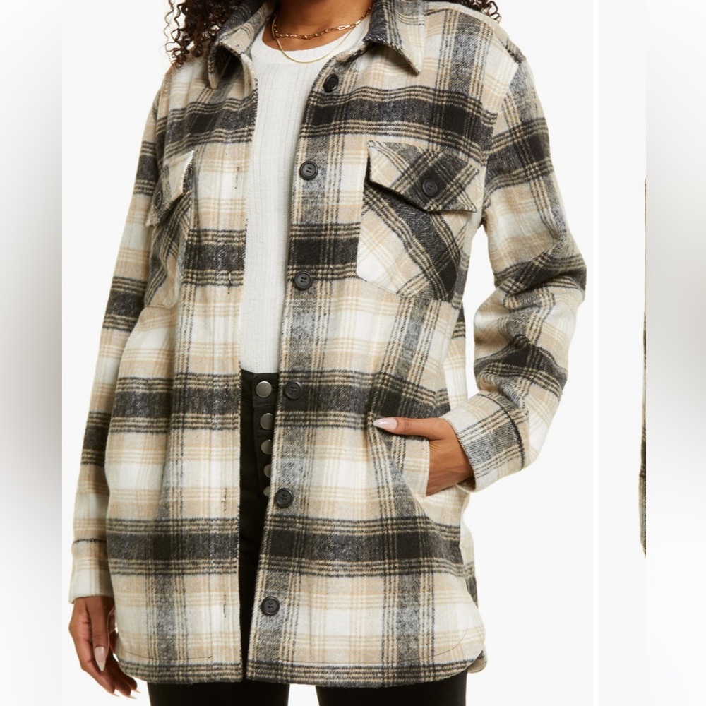 Thread & Supply Shacket BLACK / TAN / PLAID
